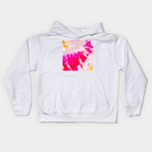 Candy Floss Tie Dye Pink Yellow Kids Hoodie